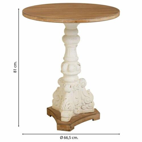Sofabord Alexandra House Living Hvid Gran Træ MDF 66 x 81 x 66 cm
