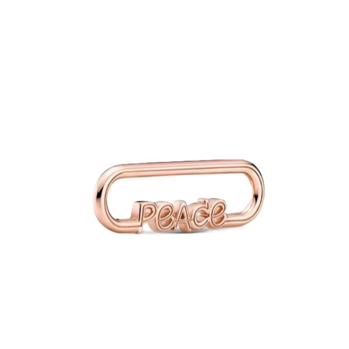 Pandora Styling Peace Word Link - charm i sterling sølv