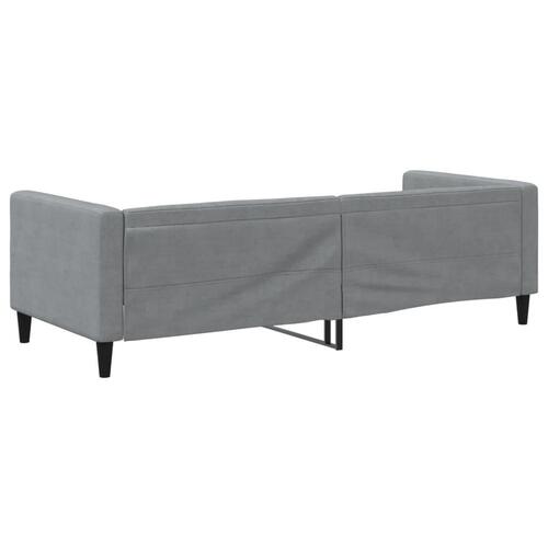 Daybed 80x200 cm stof lysegrå