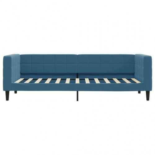 Daybed med udtræk og 2 skuffer 80 x 200 cm - blå