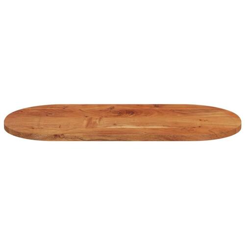 Bordplade 100x50x3,8 cm oval massivt akacietræ