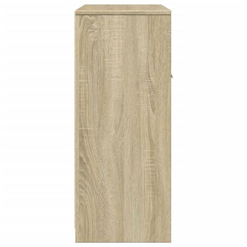 Badeværelsesskab 60x33x80 cm konstrueret træ sonoma-eg