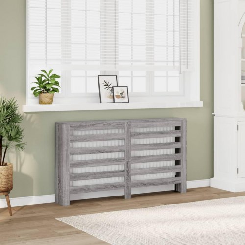 Radiatorskjuler 149 x 20 x 82 cm - grå sonoma-eg