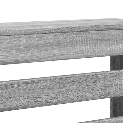 Radiatorskjuler 149 x 20 x 82 cm - grå sonoma-eg