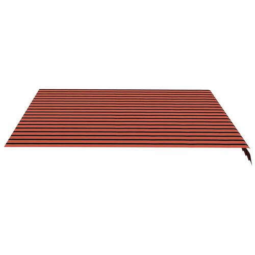 Markisedug 4x3,5 m orange og brun