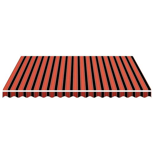 Markisedug 4x3,5 m orange og brun