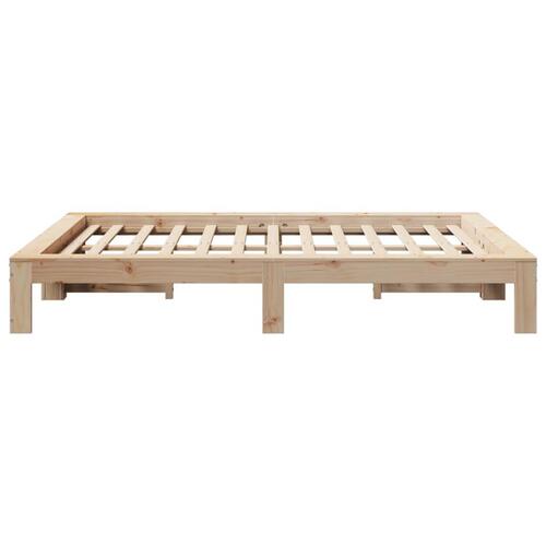 Sengeramme uden madras 140x190 cm massivt fyrretræ