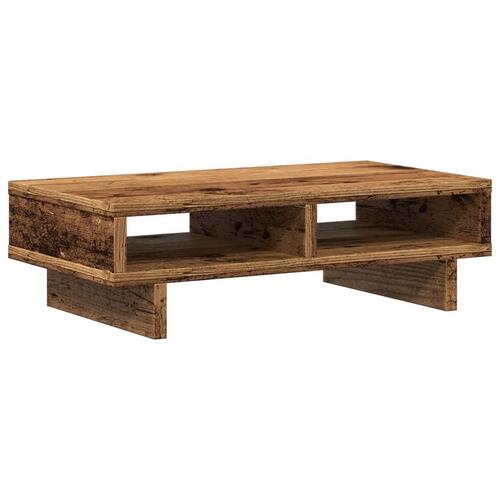 Skærmholder 50x27x15 cm konstrueret træ gammelt træ