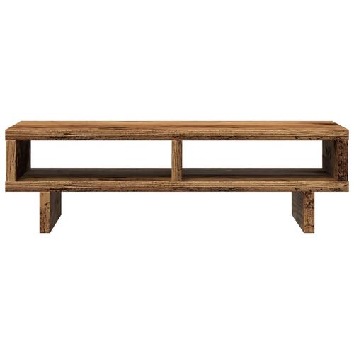 Skærmholder 50x27x15 cm konstrueret træ gammelt træ