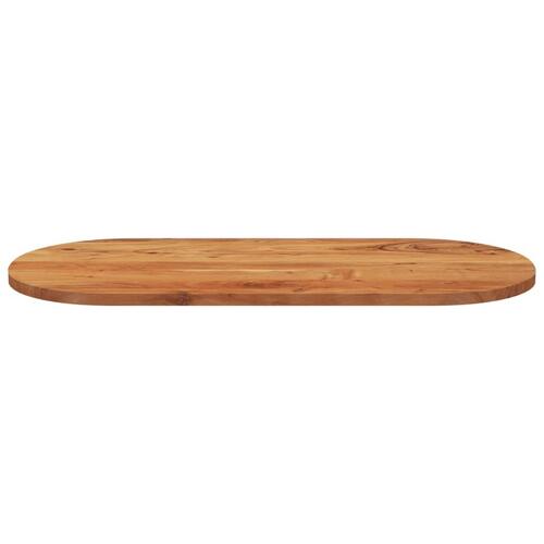 Bordplade 90x40x2,5 cm oval massivt akacietræ