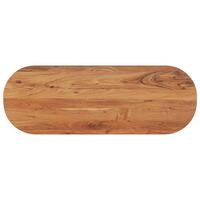 Bordplade 110x40x3,8 cm oval massivt akacietræ