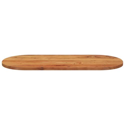 Bordplade 110x50x3,8 cm oval massivt akacietræ