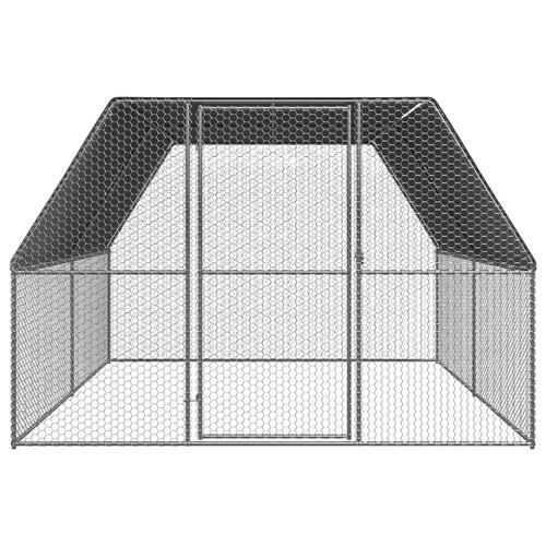 Hønsegård 3x4x2 m galvaniseret stål