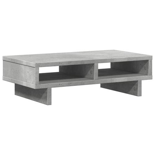 Skærmholder 50x27x15 cm konstrueret træ betongrå