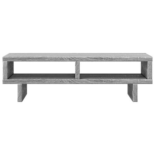 Skærmholder 50x27x15 cm konstrueret træ grå sonoma