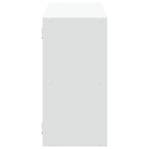 Væghylde 100x25x50 cm konstrueret træ hvid