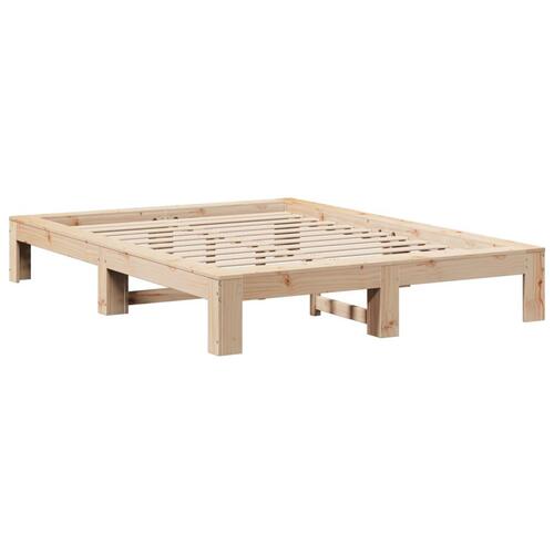 Sengeramme uden madras 160x200 cm massivt fyrretræ