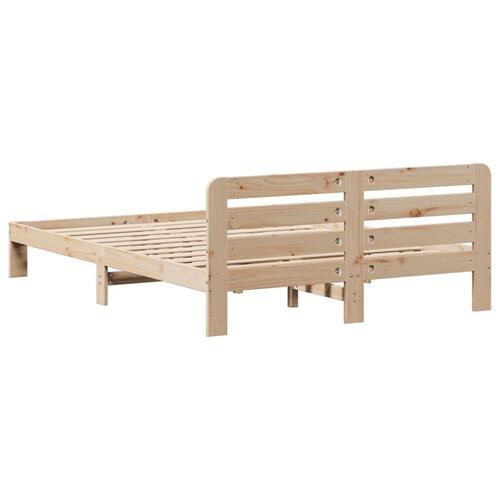 Sengeramme uden madras 140x190 cm massivt fyrretræ