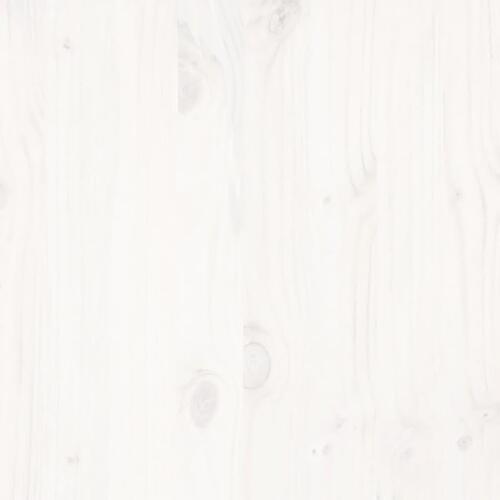 Sengeramme uden madras 120x190 cm massivt fyrretræ hvid