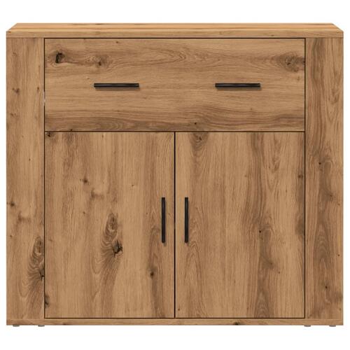 Skænk 80x33x70 cm konstrueret træ egetræsfarve