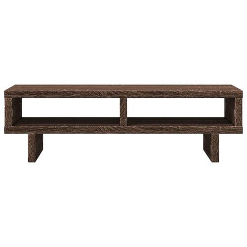Skærmholder 50x27x15 cm konstrueret træ brunt eg