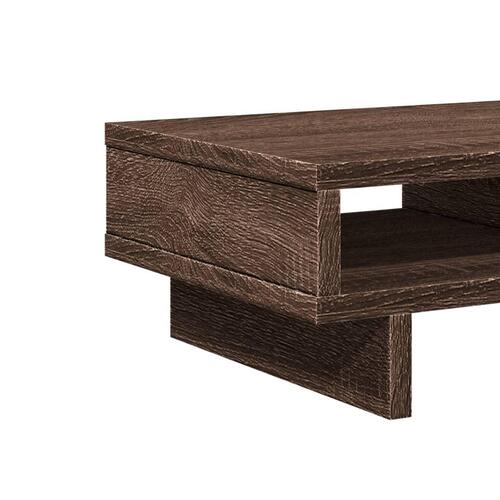 Skærmholder 50x27x15 cm konstrueret træ brunt eg