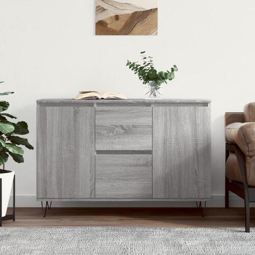 Skænk 104x35x70 cm konstrueret træ grå sonoma-eg