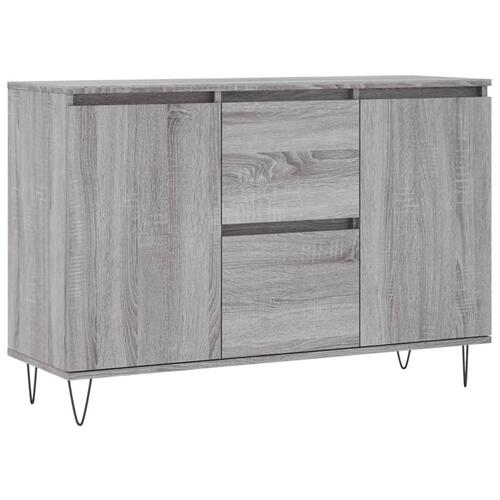 Skænk 104x35x70 cm konstrueret træ grå sonoma-eg