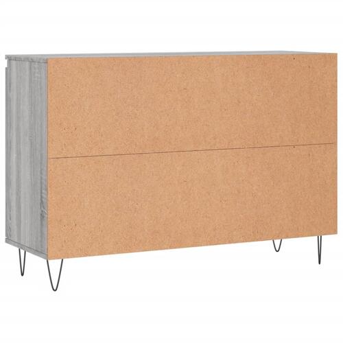 Skænk 104x35x70 cm konstrueret træ grå sonoma-eg
