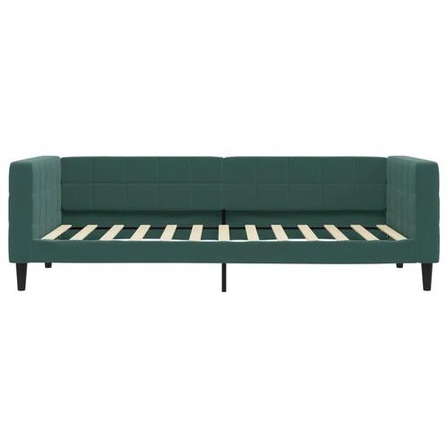 Daybed 100x200 cm velour mørkegrøn