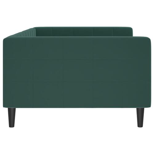 Daybed 100x200 cm velour mørkegrøn