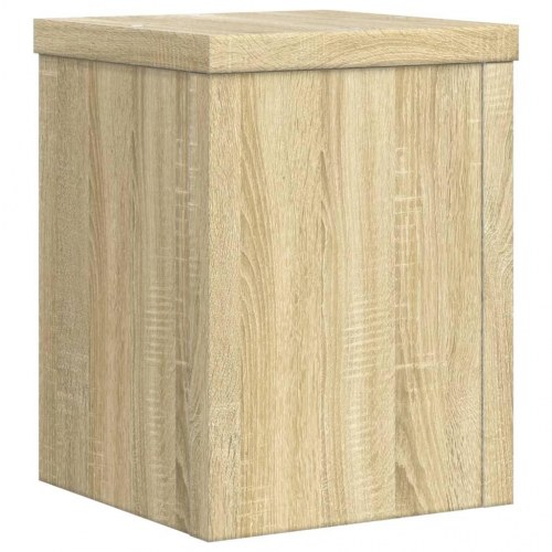 Plantestativer - 2 stk. 15×15×20 cm i konstrueret træ, sonoma-eg
