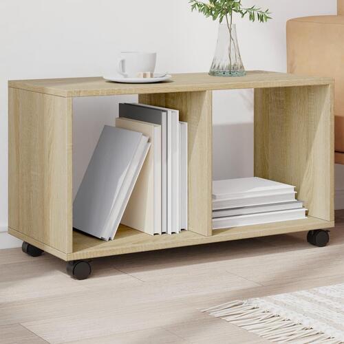 Rullebord 72x33x42,5 cm konstrueret træ sonoma-eg