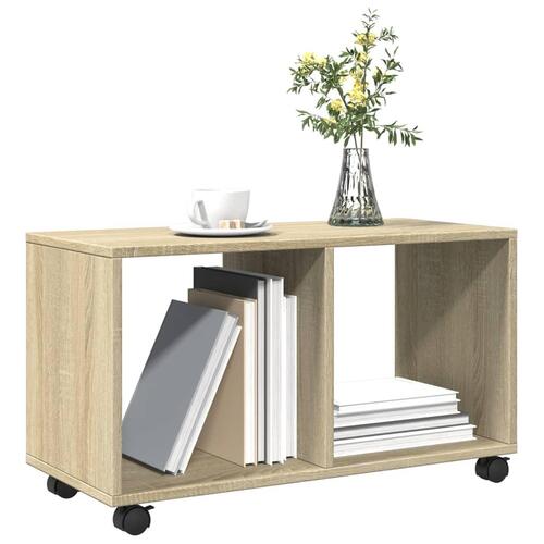 Rullebord 72x33x42,5 cm konstrueret træ sonoma-eg