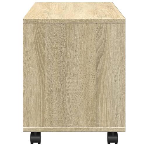 Rullebord 72x33x42,5 cm konstrueret træ sonoma-eg