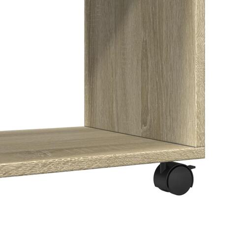 Rullebord 72x33x42,5 cm konstrueret træ sonoma-eg