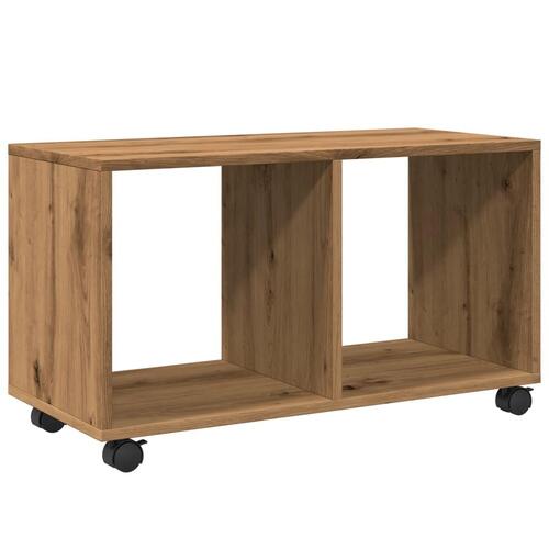 Rullebord 72x33x42,5 cm konstrueret træ egetræsfarve