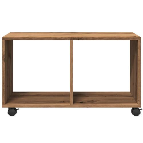 Rullebord 72x33x42,5 cm konstrueret træ egetræsfarve