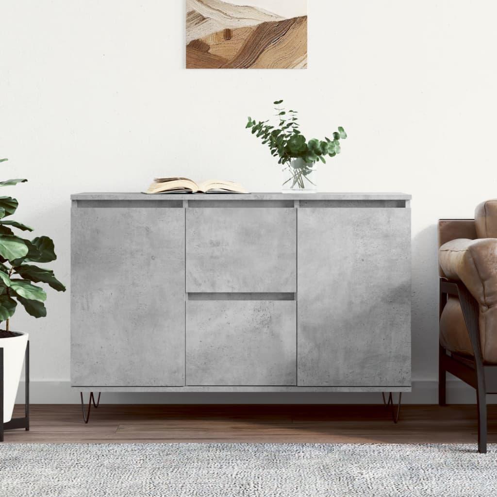 Skænk 104x35x70 cm konstrueret træ betongrå