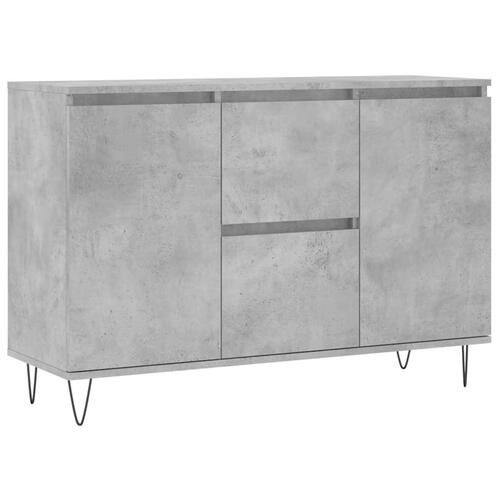 Skænk 104x35x70 cm konstrueret træ betongrå