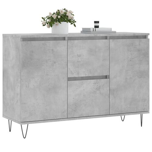 Skænk 104x35x70 cm konstrueret træ betongrå
