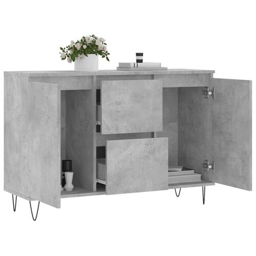 Skænk 104x35x70 cm konstrueret træ betongrå
