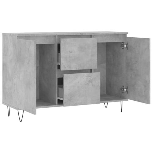 Skænk 104x35x70 cm konstrueret træ betongrå