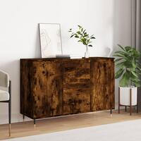 Skænk 104x35x70 cm konstrueret træ røget egetræsfarve