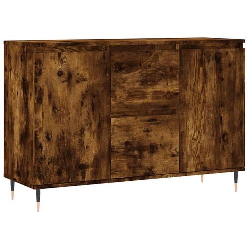 Skænk 104x35x70 cm konstrueret træ røget egetræsfarve