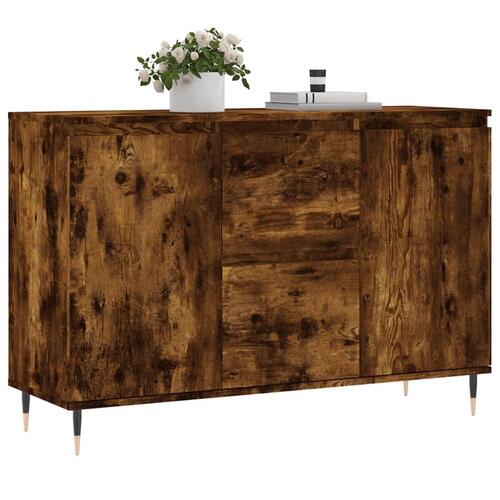 Skænk 104x35x70 cm konstrueret træ røget egetræsfarve