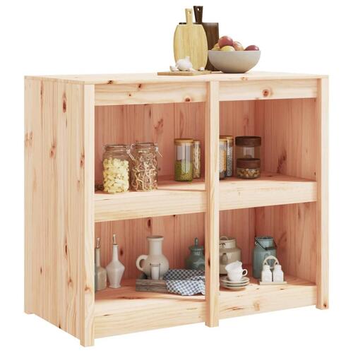 Udendørs køkkenskab 106x55x92 cm massivt fyrretræ