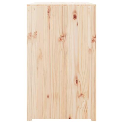 Udendørs køkkenskab 106x55x92 cm massivt fyrretræ
