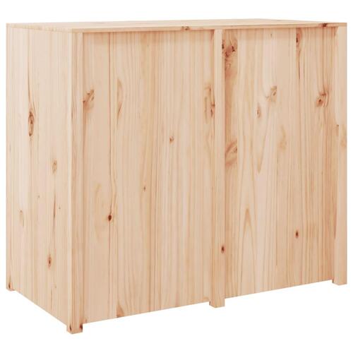 Udendørs køkkenskab 106x55x92 cm massivt fyrretræ