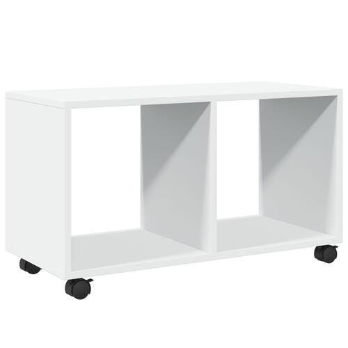 Rullebord 72x33x42,5 cm konstrueret træ hvid